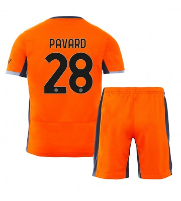 Inter Milan Benjamin Pavard #28 Koszulka Trzecich Dziecięca 2023-24 Krótki Rękaw (+ Krótkie spodenki)